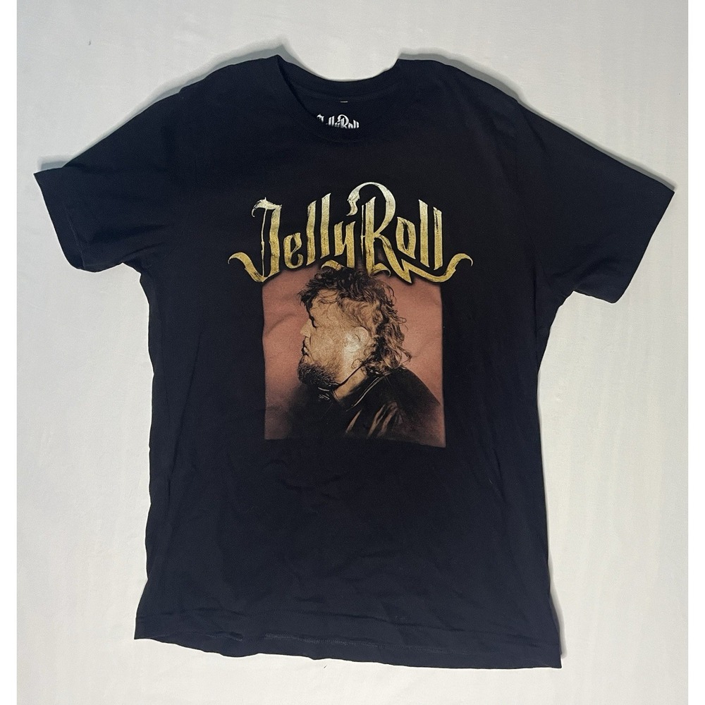 Jelly Role Backyard Baptism 2023 Tour Concert Graphic T Shirt Men's Large Black